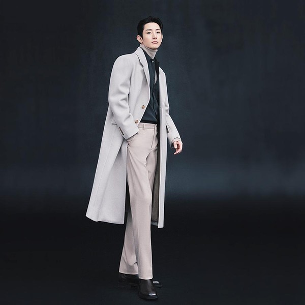 신원아울렛 지이크파렌하이트 울 캐시미어 싱글 롱 코트 FDLAY7536