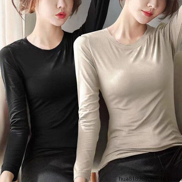 2종 1 1 패스타임 봄 가을 겨울 여성 짱편한 모달 스판 긴팔 슬림 이너 티셔츠