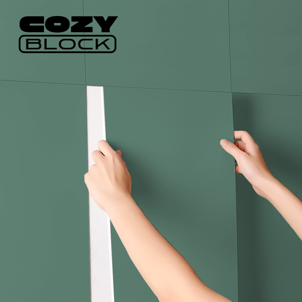 COZY 코지블럭 붙이는 접착식 단열벽지 단열 인테리어 폼블록 1개