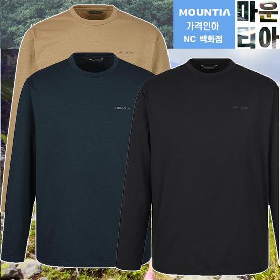 마운티아 마운티아 남성 이스트티셔츠R 소로나 소재 세탁 후에도 변형이 적으며 우수한 S19355858