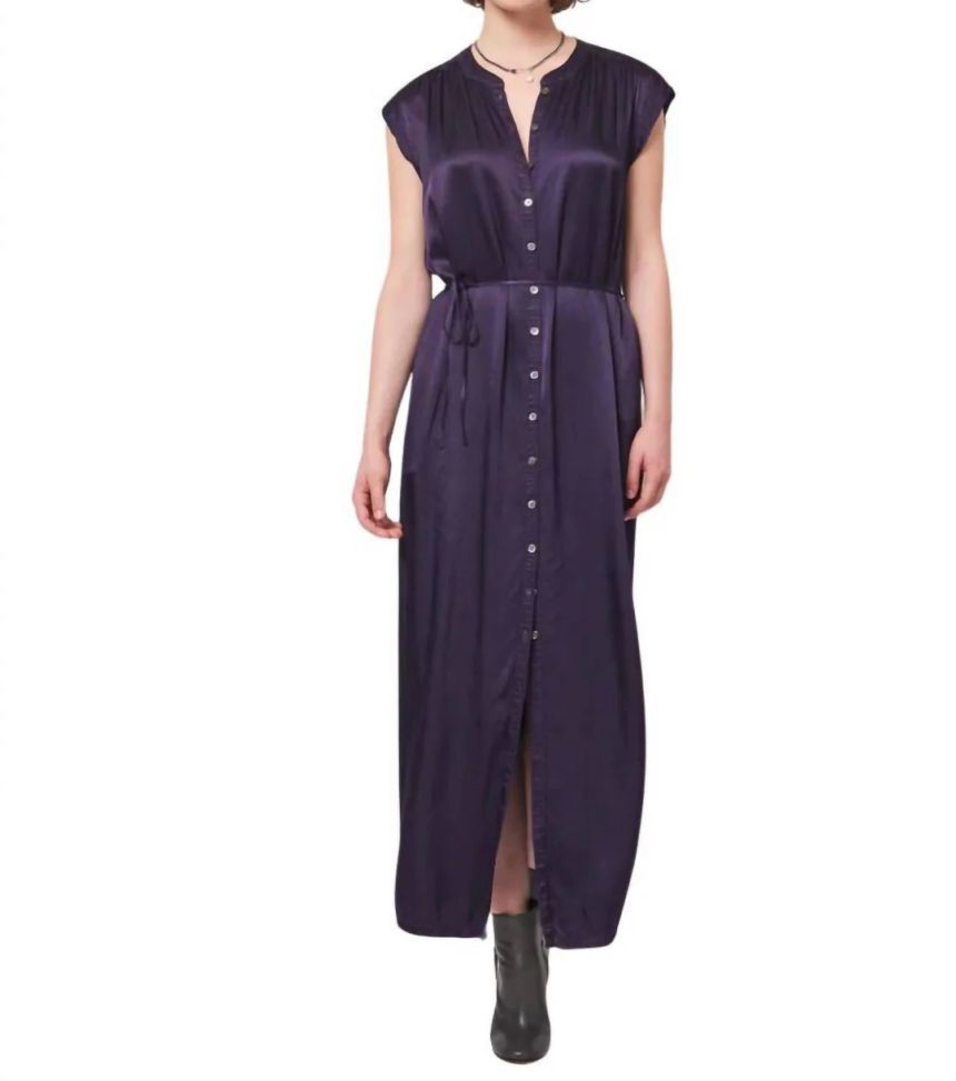 라쿠엘알레그라 다크 에그플랜트 새틴 맥시 드레스 Satin Maxi Dress In Dark Eggplant