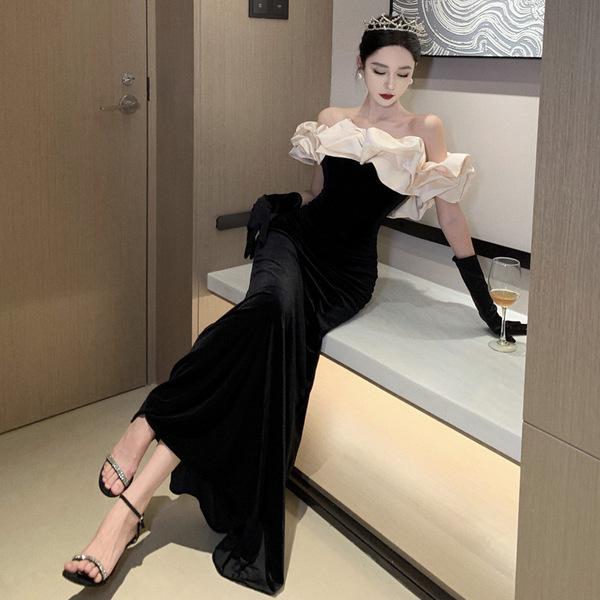 베트남여행원피스 태국 다낭 민소매 나트랑 77원피스 블랙드레스 M