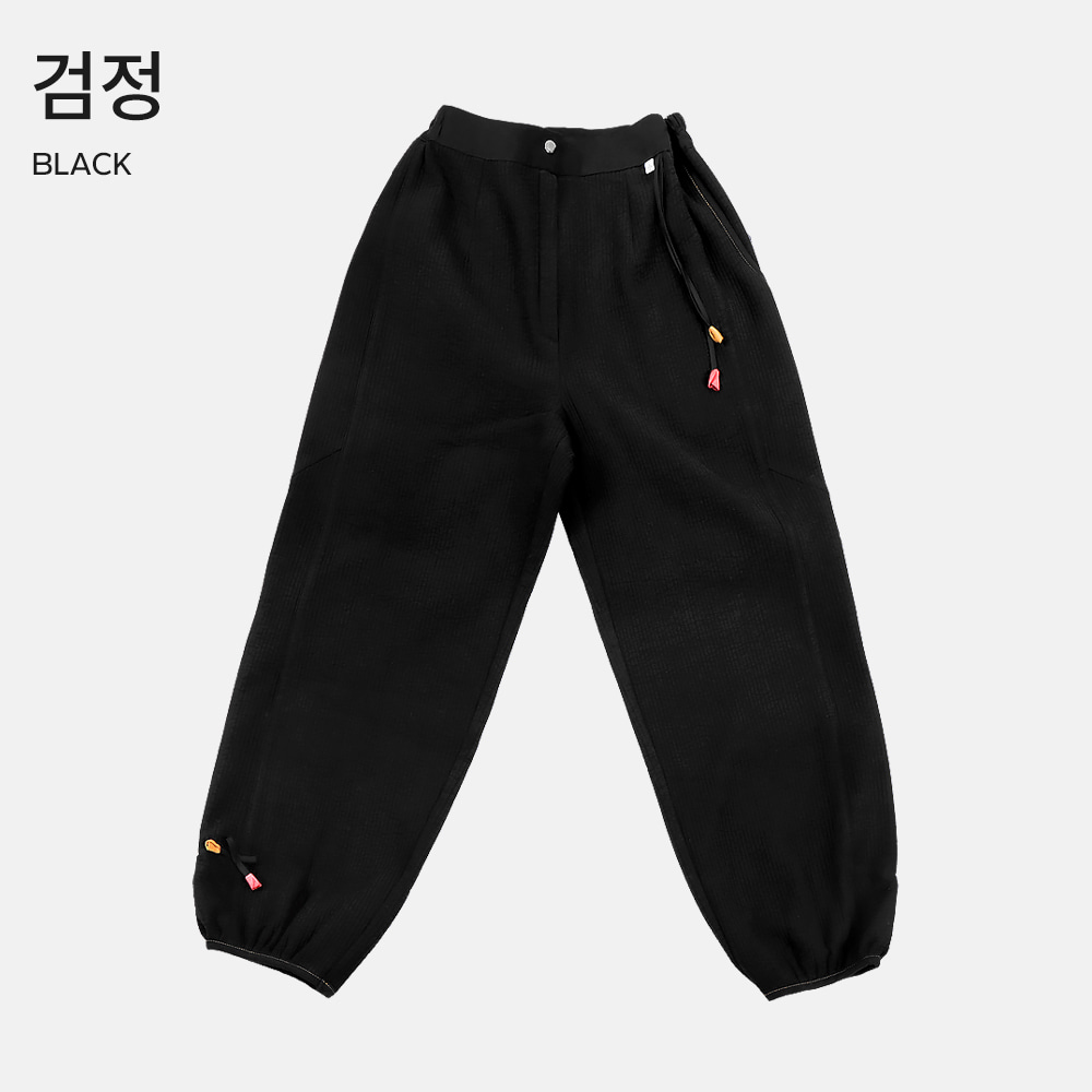 조선클로젯 여성 꽃포인트 잔골 누빔바지 솜바지 개량한복 3210 다흰