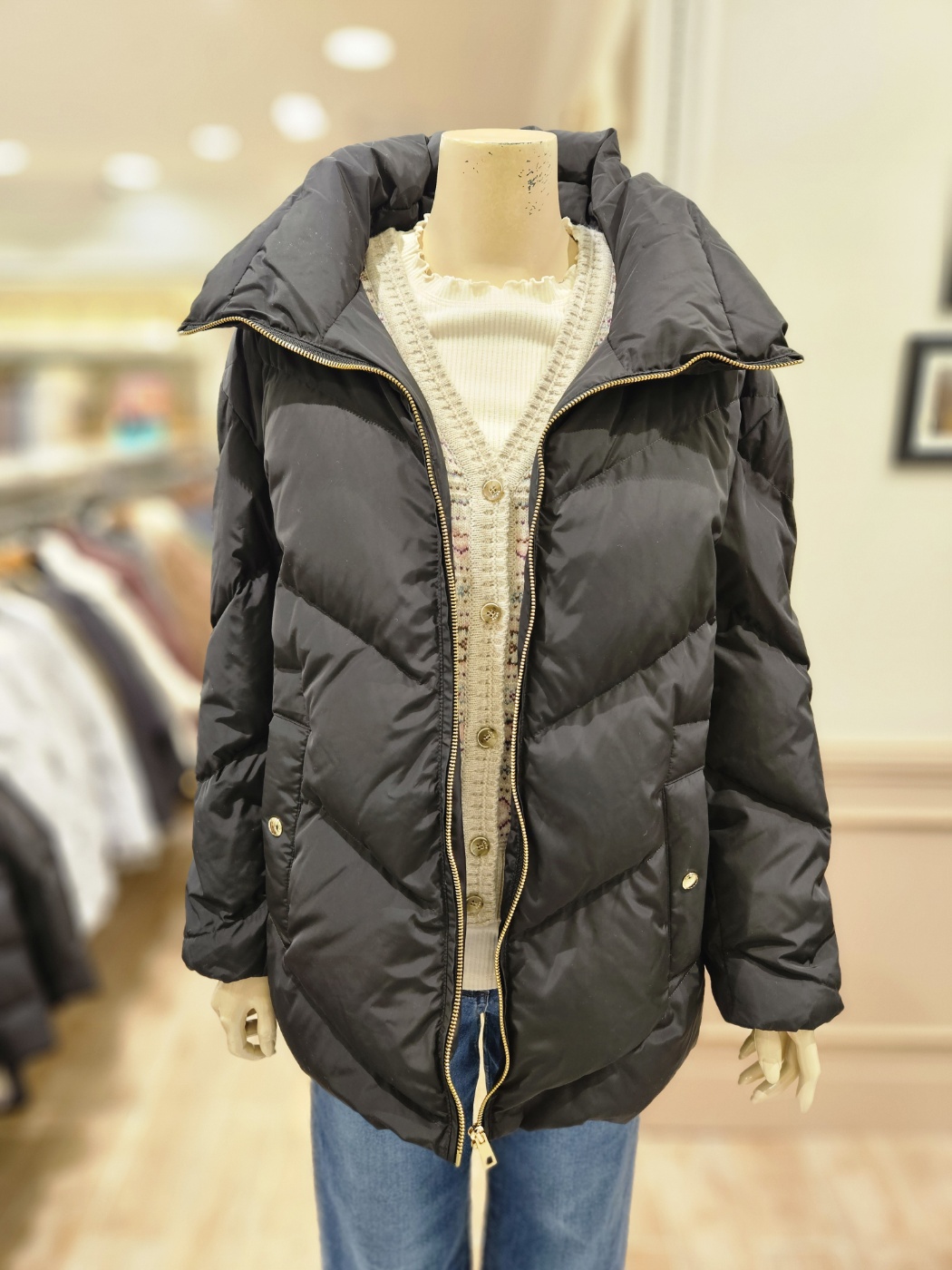 BCBG BCBG ZIP 구스다운 패딩 B4D9G904