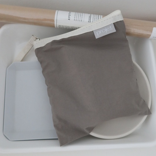 프로제 flat pouch 플랫 파우치 cream