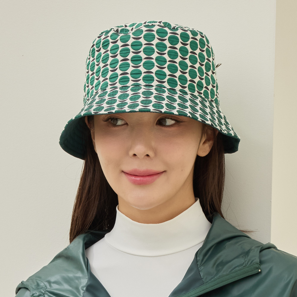 제이투제이 여성골프모자 퍼니도트 버킷햇