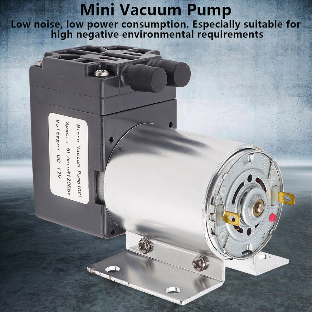 미니 진공 펌프 음압 흡입 펌프 거치대 DC 12V 5L min 120kpa
