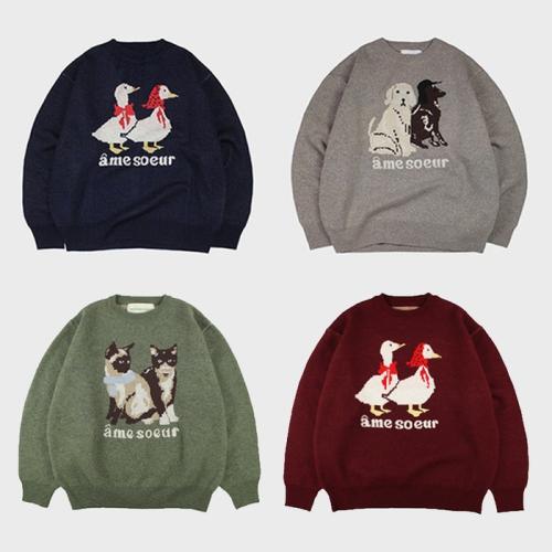 곤니치와봉쥬르 곤니치와봉쥬르 Animal knit 3 large