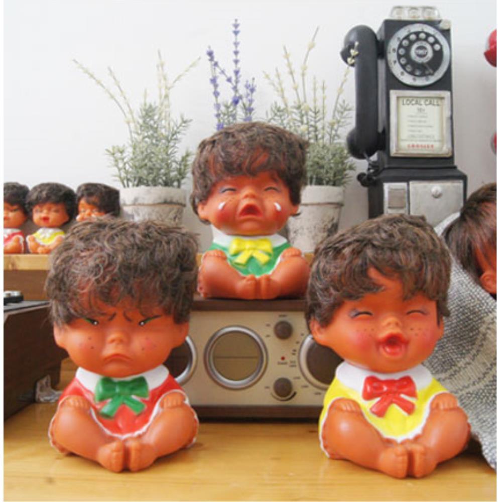 리빙하임 빈티지 못난이인형 장식품 중 촬영소품 감성선물 현관