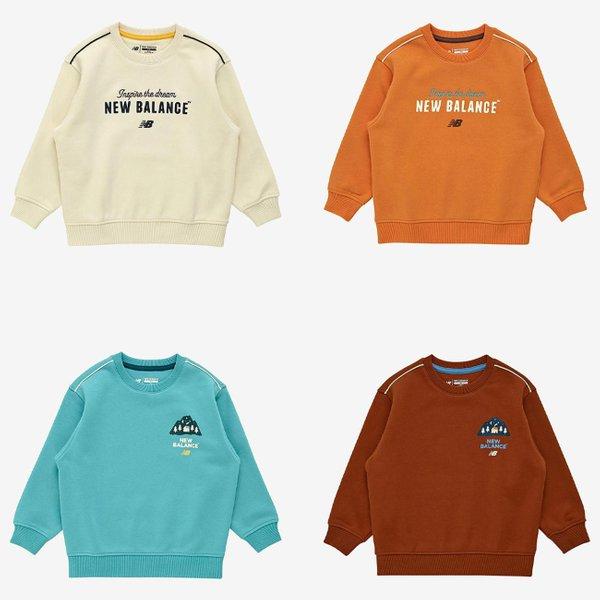 뉴발란스키즈 일러스트 기모 스웻셔츠 NK9CE4403U