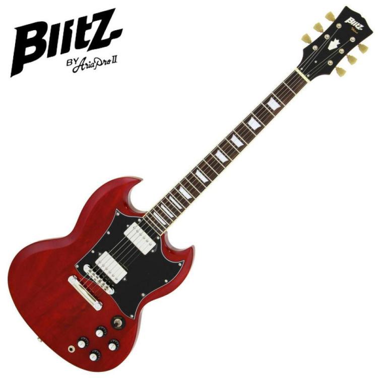 Blitz by AriaProII BSG-STD WR SG 타입 와인 일렉트릭 블리츠 BSGSTD