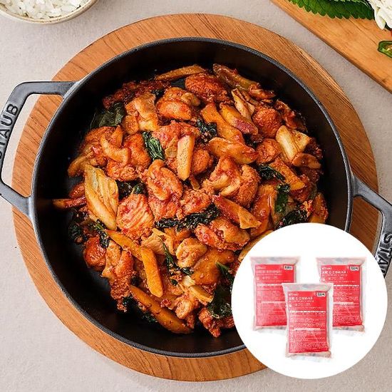 더반찬 더반찬 야채더한 춘천닭갈비 700g x 3개