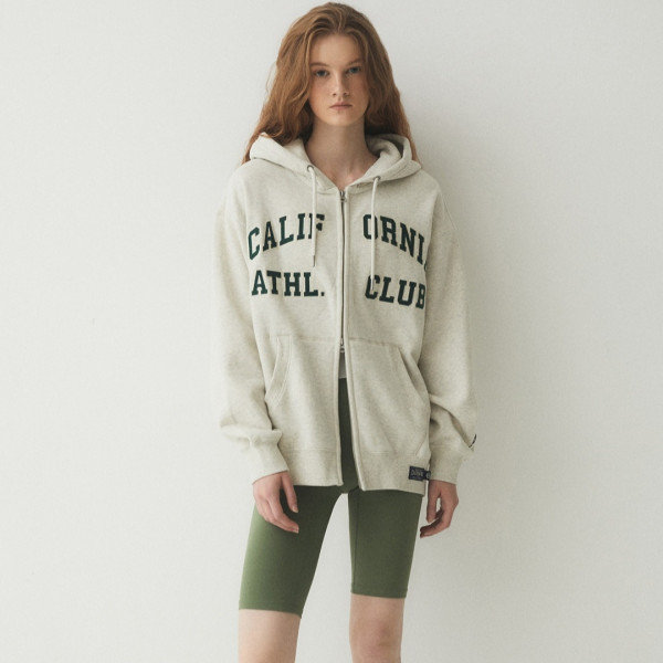 후아유 후아유 Signature Patch Hood Zip-up Brushed WHMZE4971
