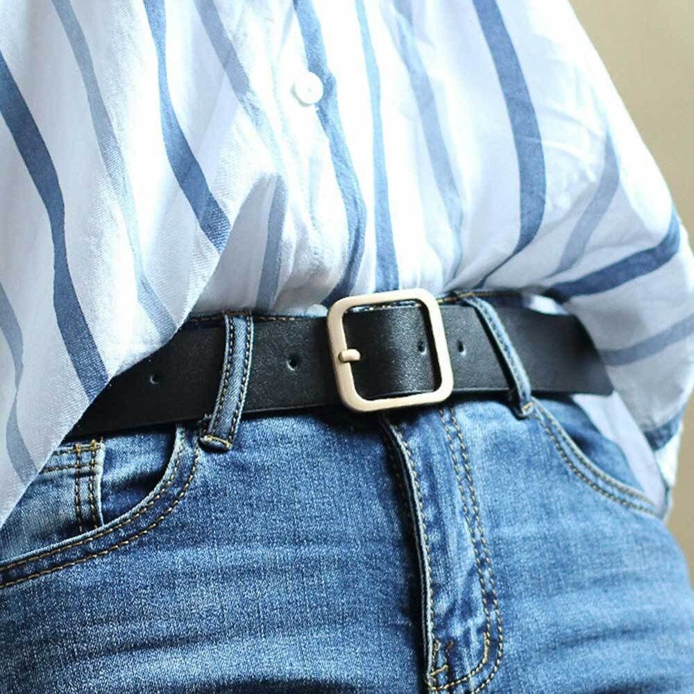 블랙 여성 벨트 가죽벨트끈 청바지벨트 여자허리띠