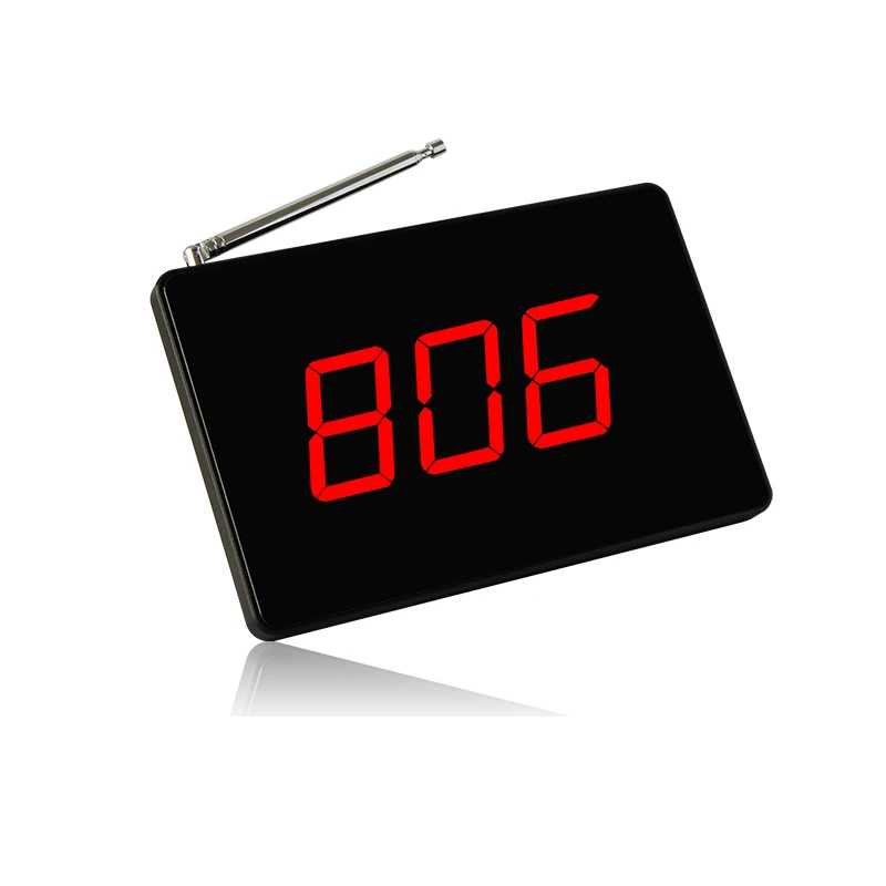 433 92mhz 999 채널 전자 전화 LED 번호 화면 3 자리 무선 수신기 레스토랑 유럽 연합 K-2000A