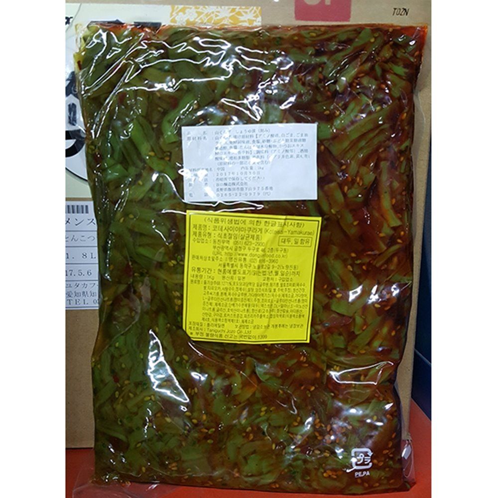 성보 식당용 가게 식자재 일식 대용량 업소용 절임 류 반찬 야마구라게 1kg 1개