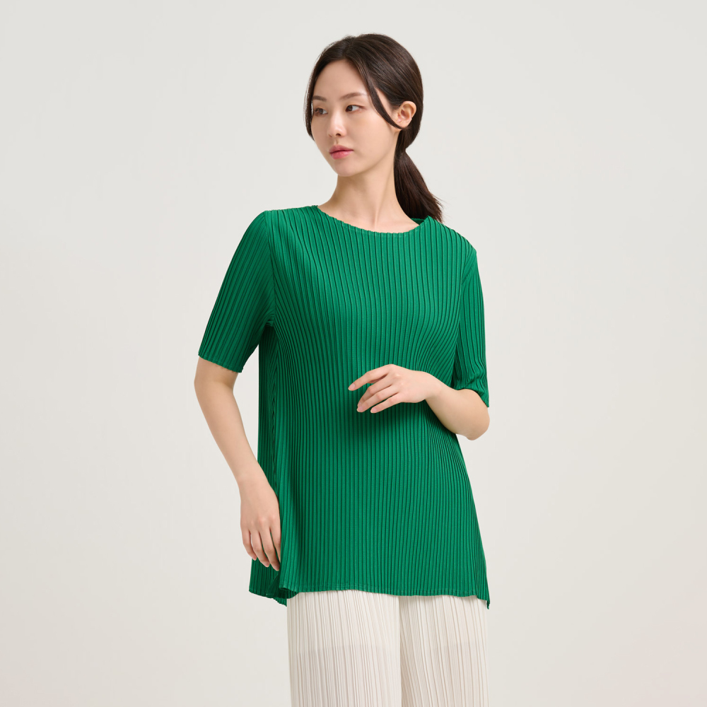 플리츠미 플리츠미 옆트임 플리츠 롱 티블라우스 EPTSM123009