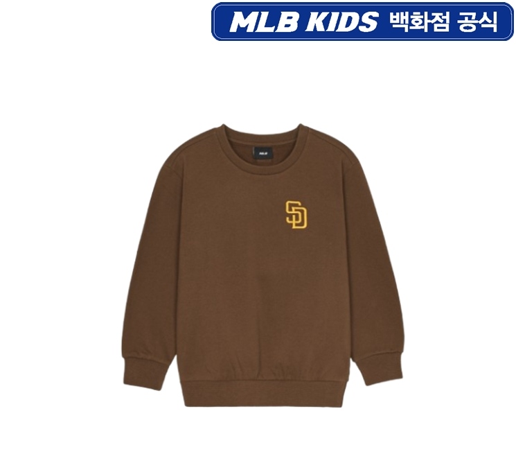 MLB키즈 현대킨텍스점 MLB키즈 베이직 빅럭스 기모 맨투맨티셔츠 7AMTB024613BRS