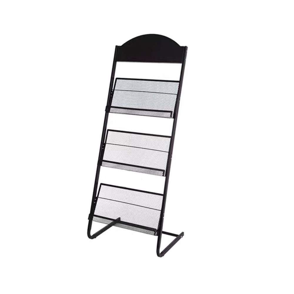 철제 잡지꽂이 책 진열대 신문선반 전시장 홍보 폭48cm