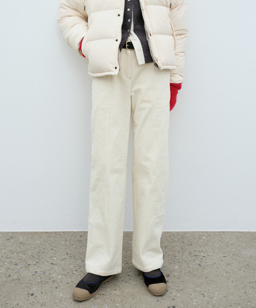 벤시몽 SEMI-WIDE CORDUROY PANTS BS3FPT611