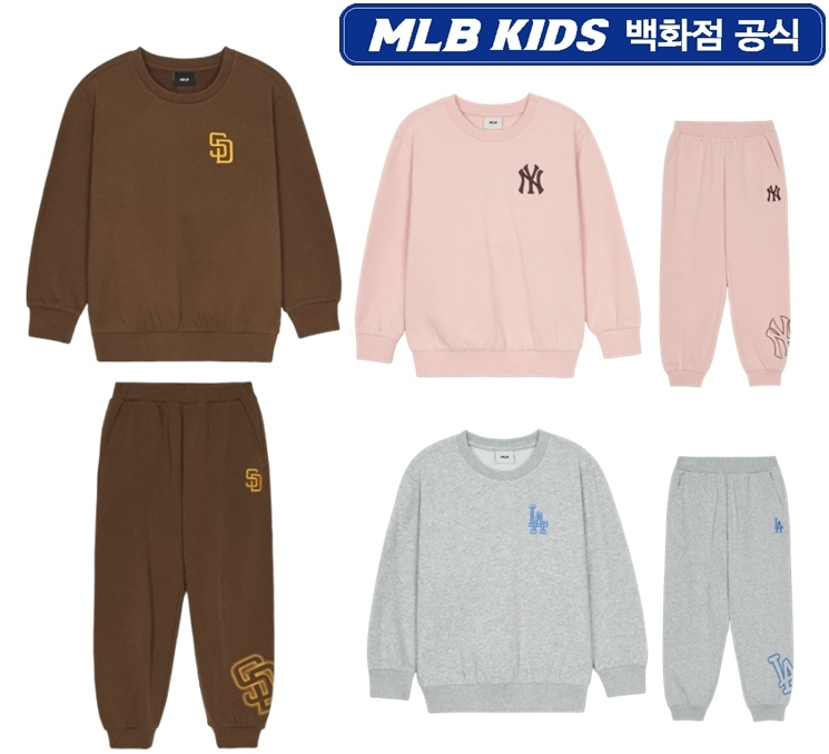 MLB키즈 현대킨텍스점 MLB키즈 베이직 빅럭스 기모트레이닝세트 7AMTB0246000