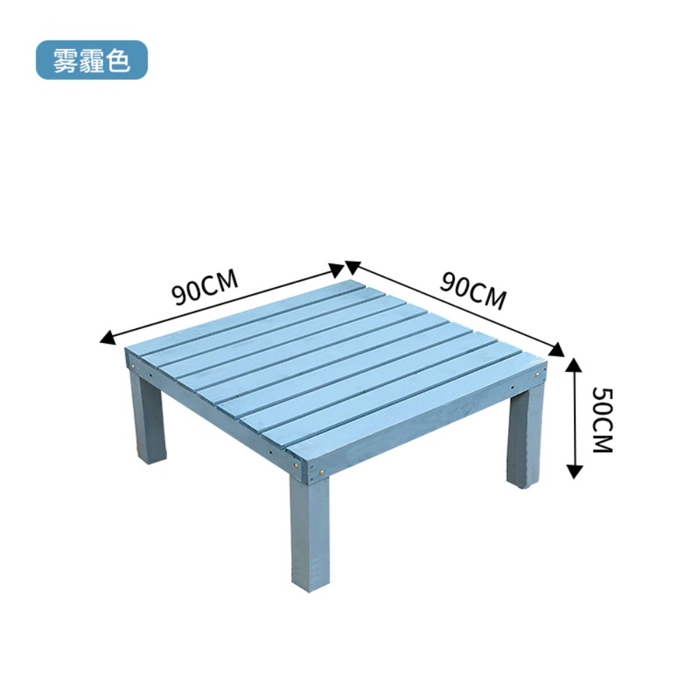 야외 옥의 원목 상 마루 정자 조립식 우드 정원 27 정사각형테라스길이90x폭90x높이20cm