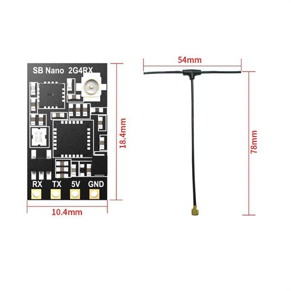 SpeedyBee Nano 2 4G ELRS RX ExpressLRS 수신기 용 B68C FPV 프리 스타일 장거리 드론 DIY 부품