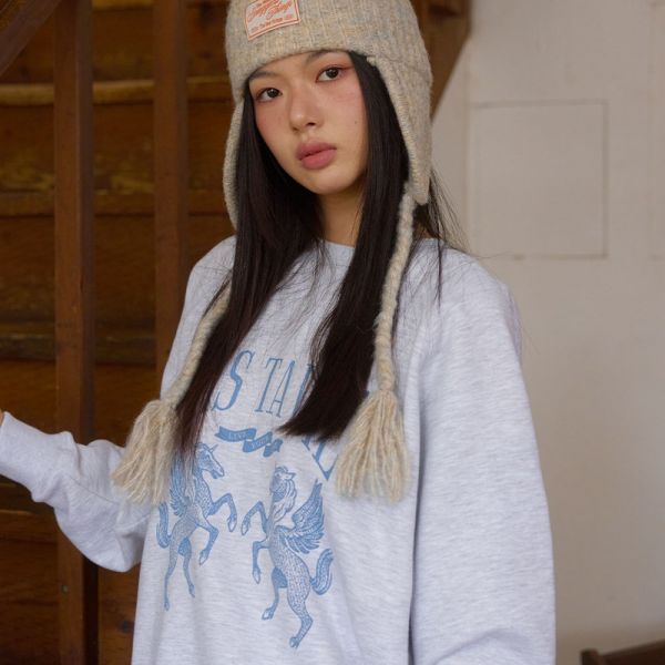 스너기스트 Lucas Raglan Sweatshirt Melange