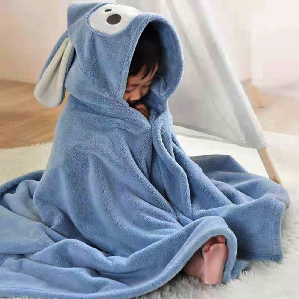 후드타월 목욕 유아 가운 아기 비치 판초 몽키 1개