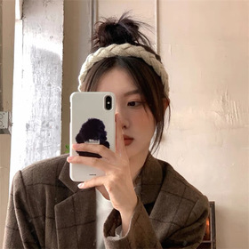 굿바이 마샤 뜨개 땋은머리 헤어밴드