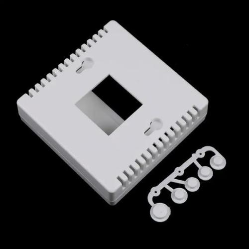 흰색 86 플라스틱 프로젝트 박스 인클로저 케이스 DIY 미터 테스터용 버튼 8 6x8 6x2 1 개 LCD1602