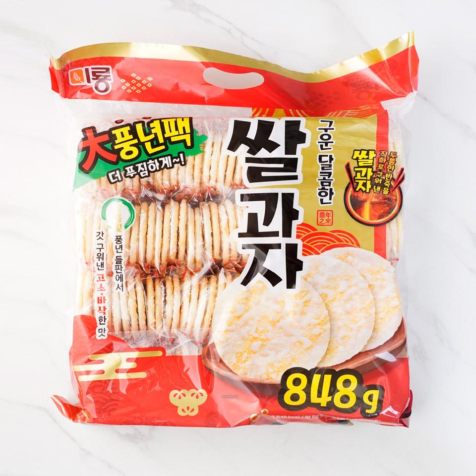 오성물산 미룡 메가마트 미룡 구운 달콤한 쌀과자 풍년팩 848g