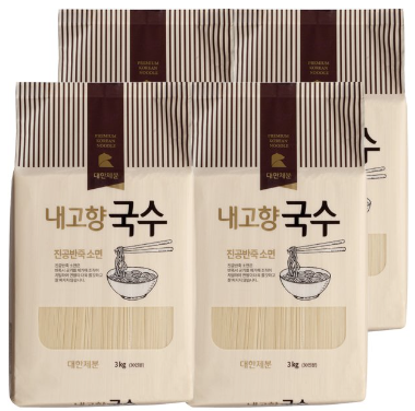 대한제분 곰표 내고향국수 진공 소면 3kg