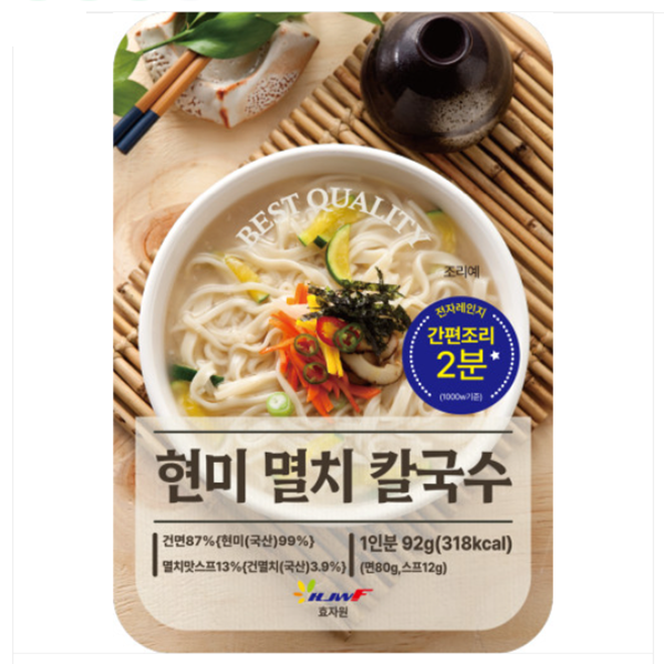 효자원식품 효자원식품 현미멸치칼국수 92g 10개입 3세트