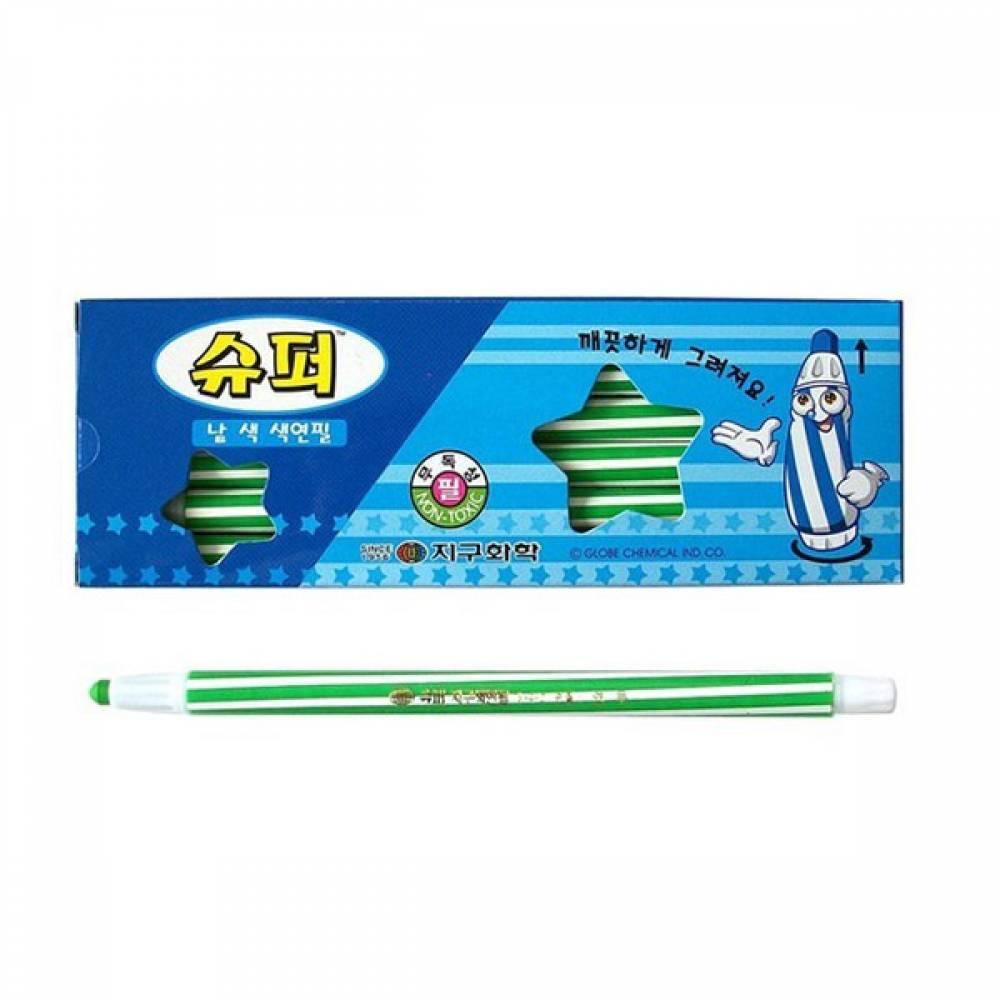 지구 슈퍼 낱색 연필 채점펜 용색 품 미술용 화학 투명이색