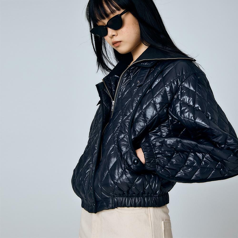 오픈엔드 오픈엔드 RESPONSIBLE QUILTED KNIT-NECK BOMBER