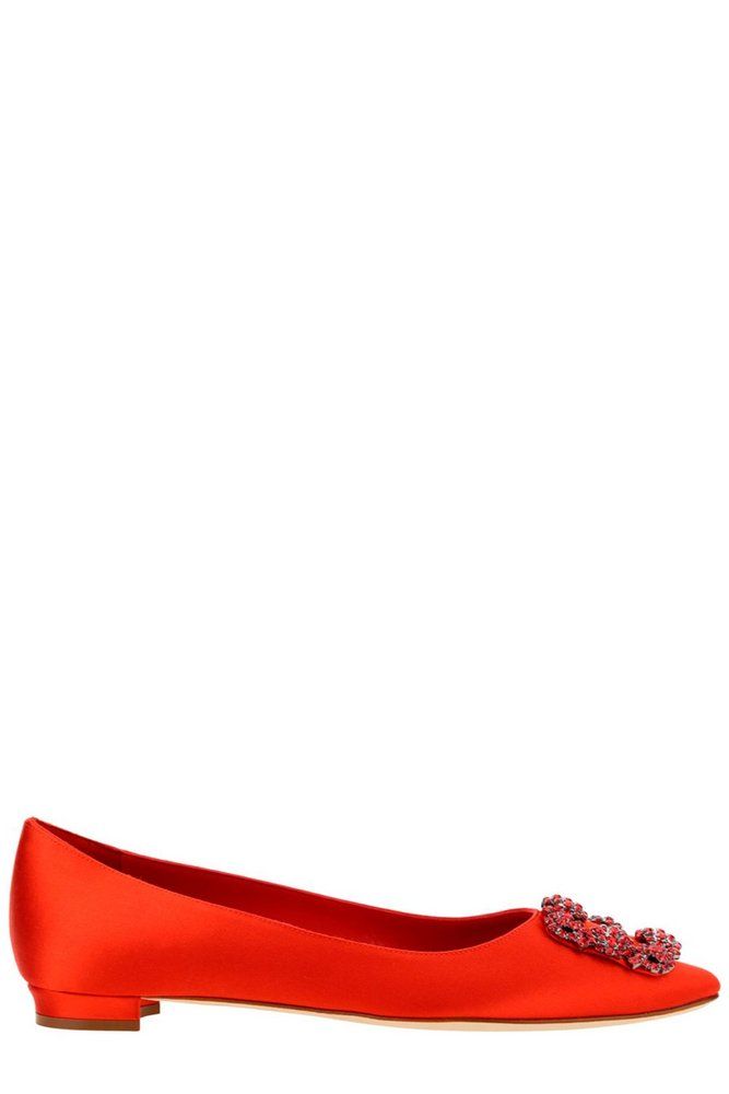 마놀로블라닉 MANOLO BLAHNIK 마놀로 블랑 한기시 임벨리쉬드 발레리나 플랫 4221474 6208