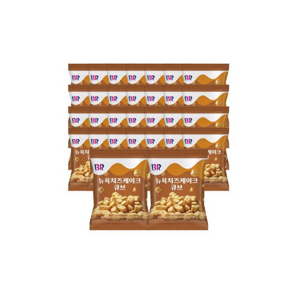 베스킨라빈스 뉴욕치즈케잌 큐브 52g 30개입 30개