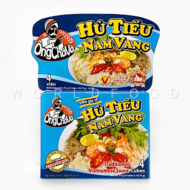 월드푸드 베트남 옹차바 쌀국수 큐브 후티우남방 육수 스톡 HU TIEU NAM VANG 1개 75g