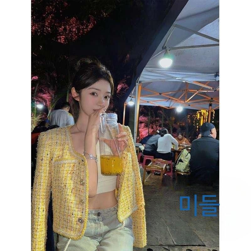 강빛나 트위드자켓 크롭자켓 라운드넥 지옥에서온판사 1회