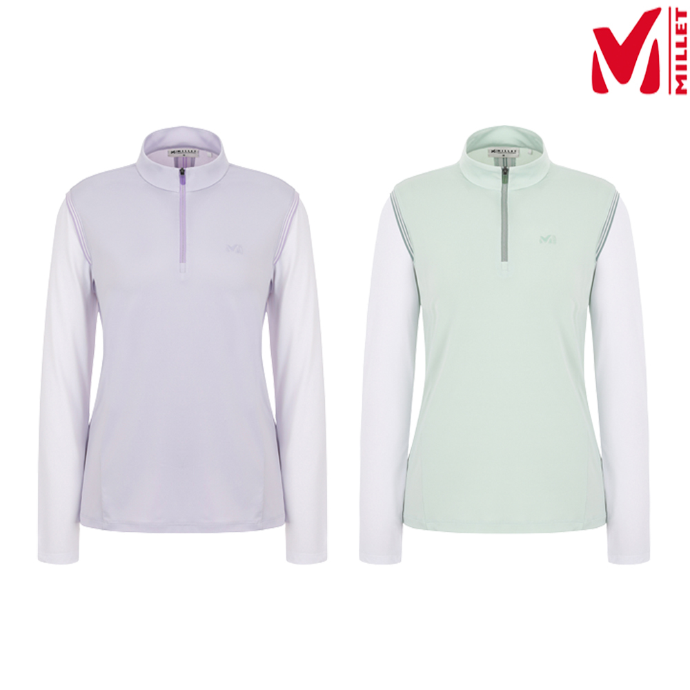 MILLET 밀레 LD 에크랑S 집업 티셔츠 MXSST502 LE1213610892