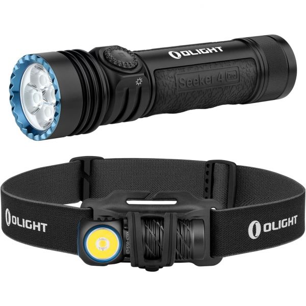오라이트 오라이트 OLIGHT Seeker 4 프로 충전식 손전등 번들 페룬 2 미니 헤드램프 1100 루멘 LED 헤드 플래시 라이트 1개