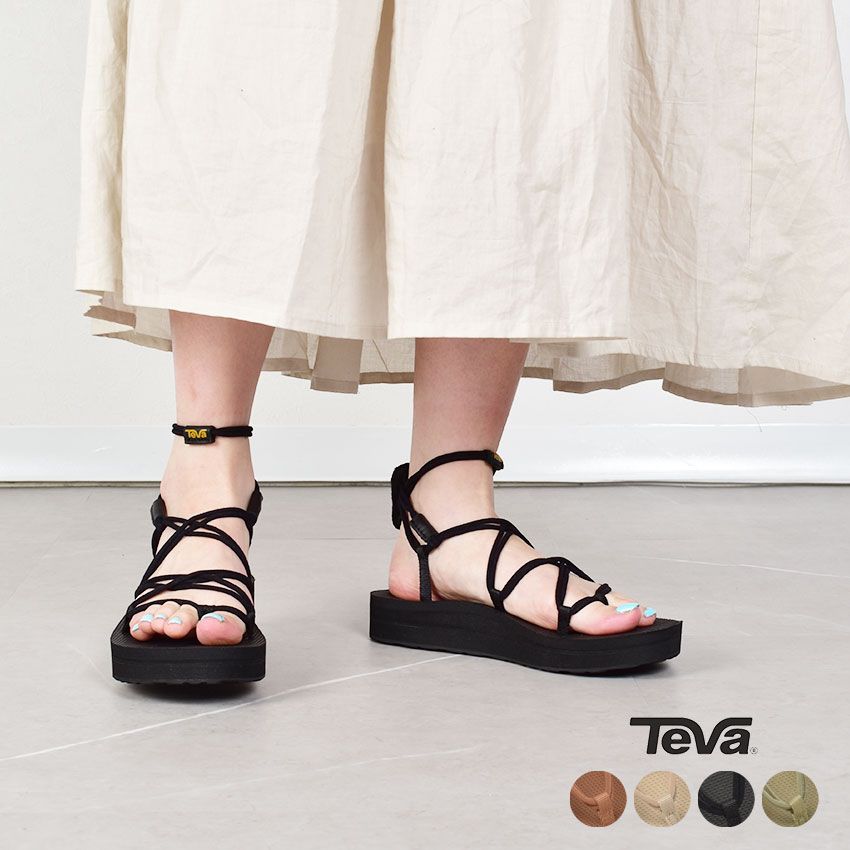 테바 Teva 여성 샌들 두꺼운 밑창 레이스 업 미드폼 인피니티1127890 미국 8 0 25 센티미터 03 참깨