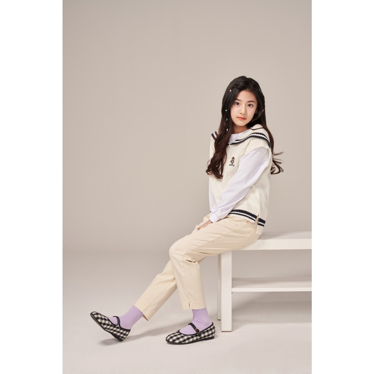 제이씨비 제이씨비 JCB 주니어 면스판 핀턱 일자 팬츠 동수원 11 140 JBP0S144