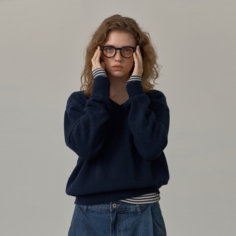 코어드 5차 Soft v-neck knit