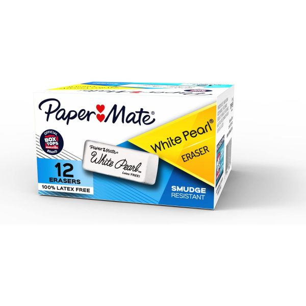 페이퍼메이트 Paper Mate 페이퍼 메이트 펄 지우개 라지 12카운트