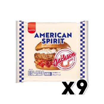아메리칸 스피리트버거 베이커리빵 210g x 9개