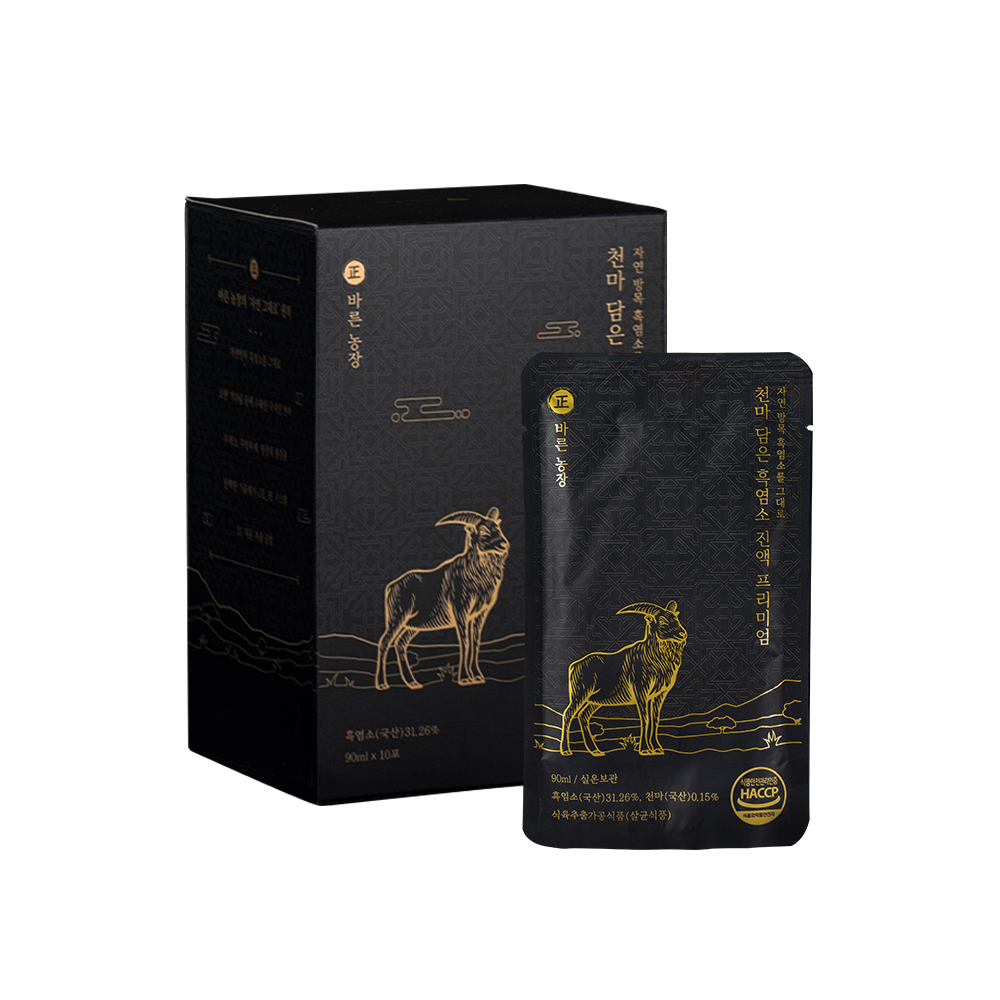 바른농장 천마 담은 흑염소 진액 프리미엄 90ml x 30포