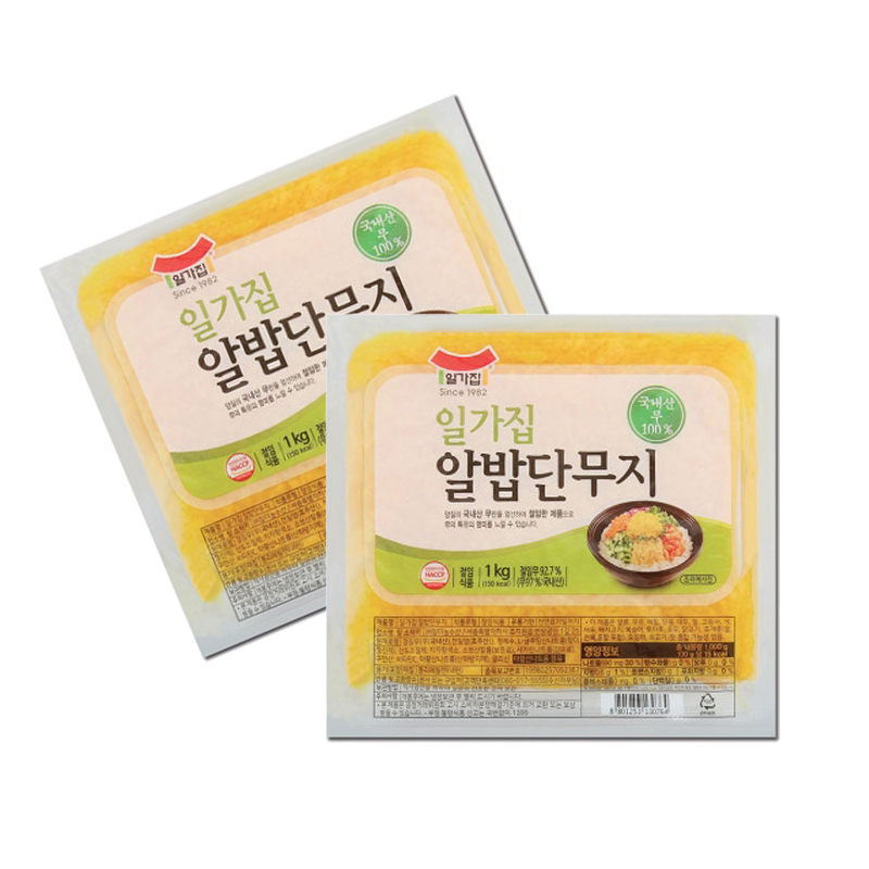 베스트식품 일미 일가집 알밥단무지1kg 1개