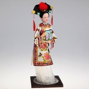 조각상 오브제 인테리어소품 중국 청나라 귀빈 여인상 석고인형